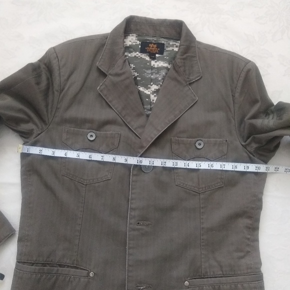 Alpha Industries Army utility field embroidered jacket blazer - Picture 3 of 8